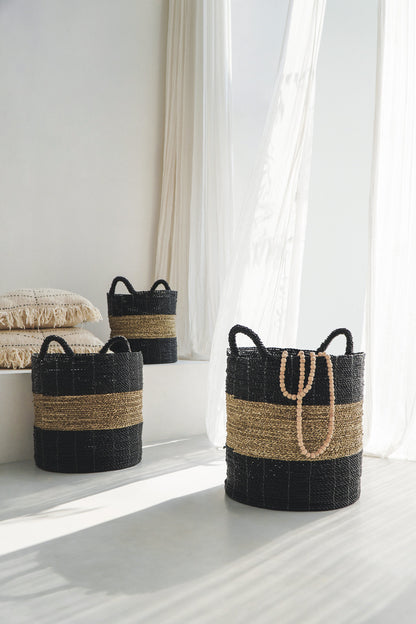 Handcrafted seagrass basket – Calvados, boho decor from BaliSouk