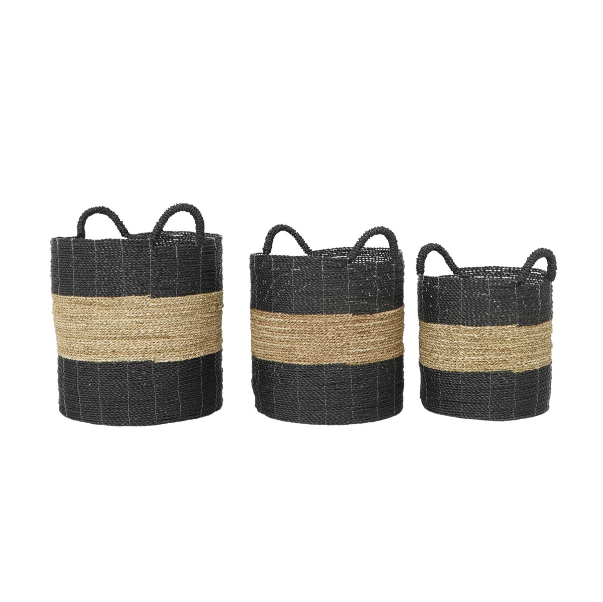 Handcrafted seagrass basket – Calvados, boho decor from BaliSouk
