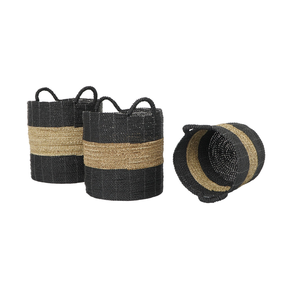 Calvados basket in natural materials – boho decor by BaliSouk