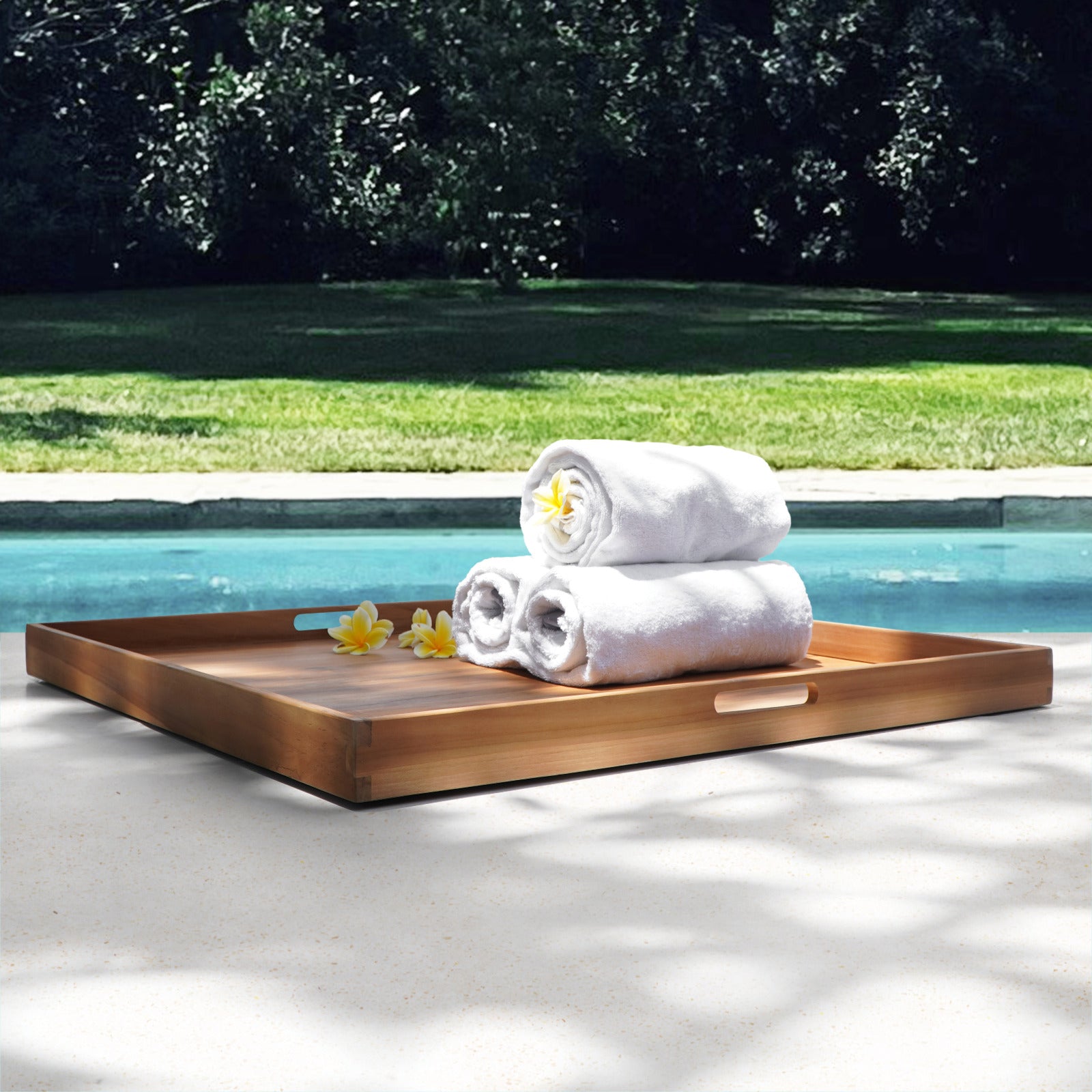 Bali Furniture – Dago Square Tray – Dago Square Tray brings a refined Bali a