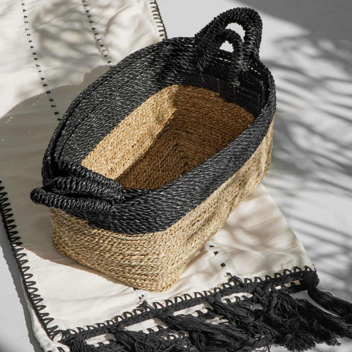 Seagrass basket – Calvin, natural natural materials in boho style