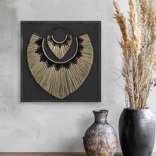 Bali Furniture – Senna Wall Deco With Frame – Senna Wall Deco With Frame brings a refi