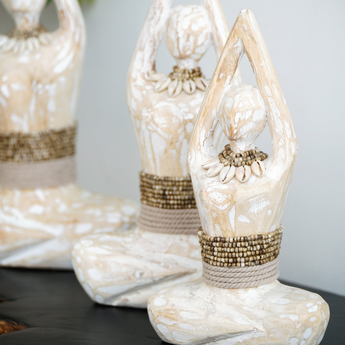 Yoga sculpture by BaliSouk – boho decor made in Bali