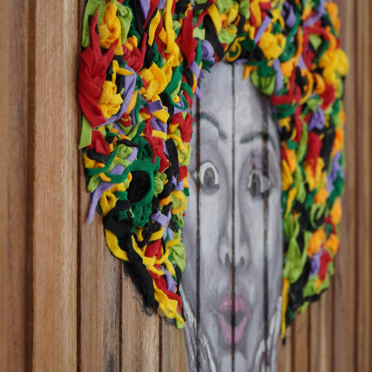 Keisha Colorfull – natural materials wall decoration, boho decor from Bali