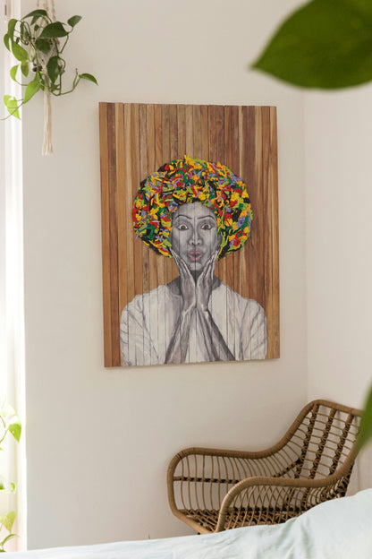 Keisha Colorfull wall decoration, boho decor handmade by Balinese artisans