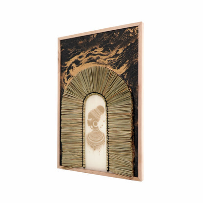 Abena wall decoration in natural materials – boho decor by BaliSouk