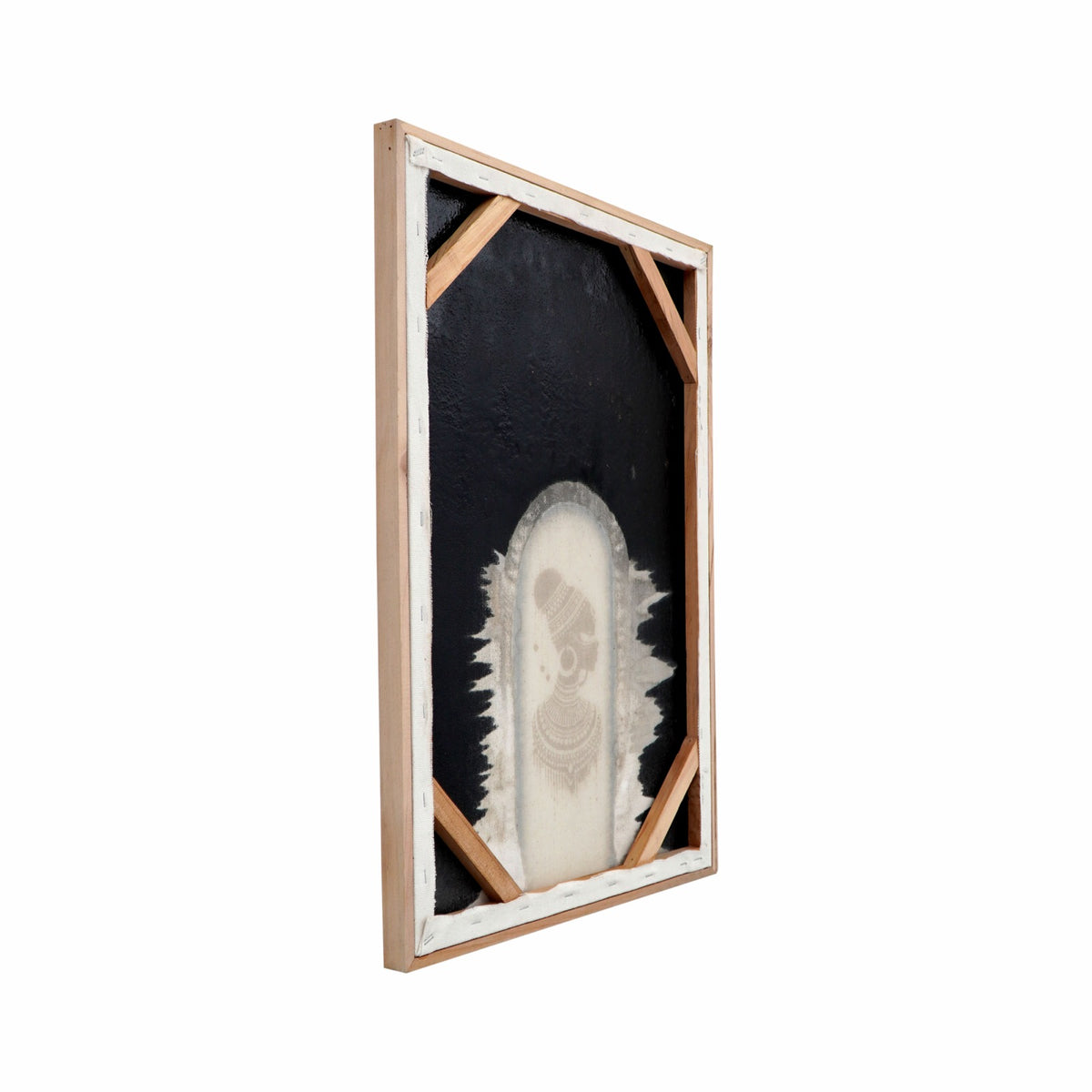 Canvas wall decoration – Abena, natural natural materials in boho style