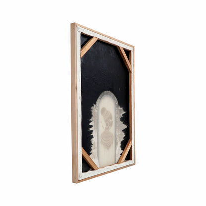 Canvas wall decoration – Abena, natural natural materials in boho style