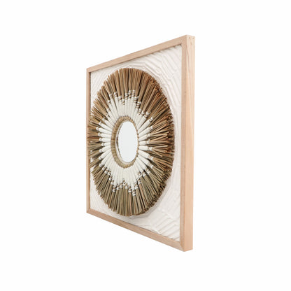 Canvas wall decoration Abena – handmade in Bali, boho style