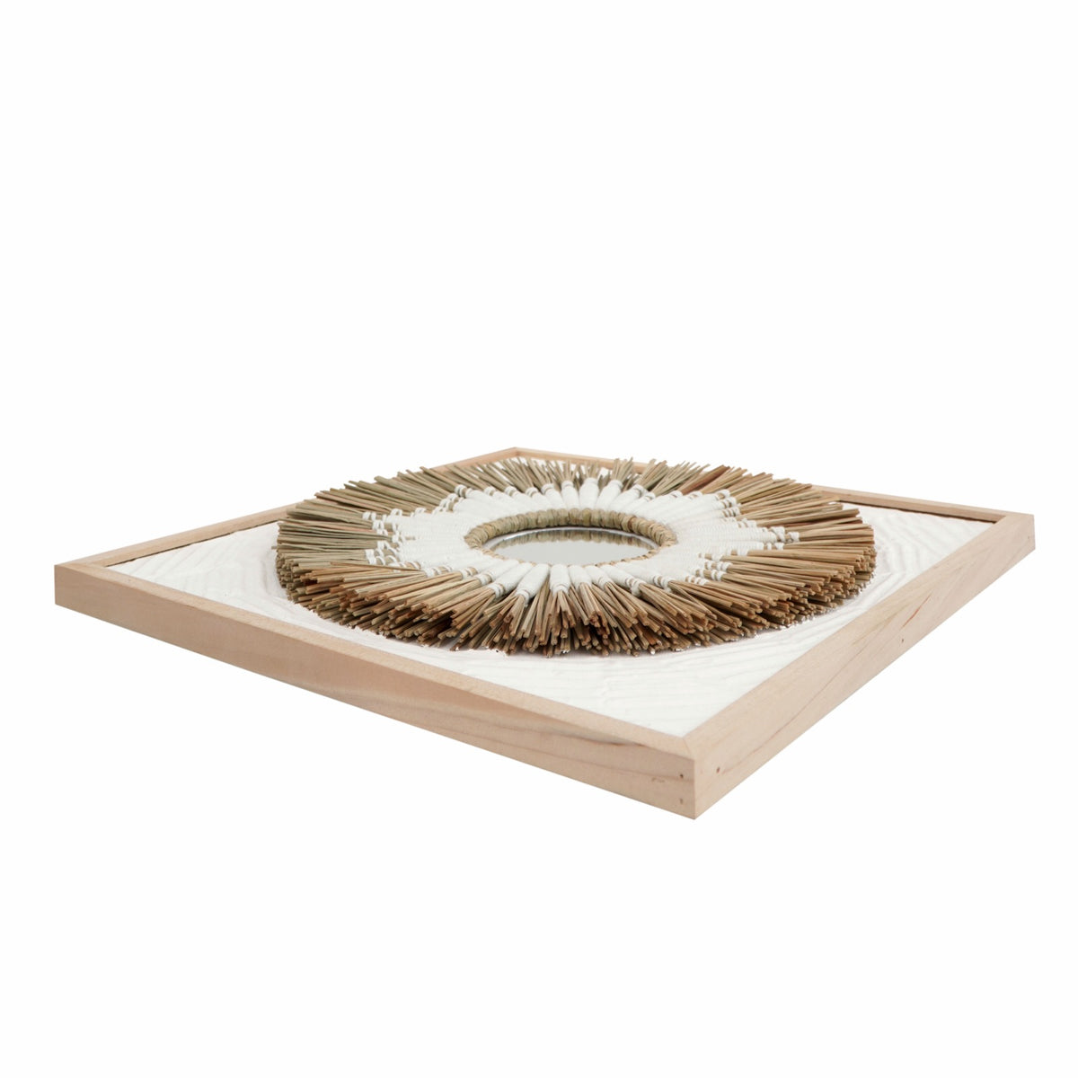 Canvas wall decoration Abena – boho decor, handwoven and handmade in Bali