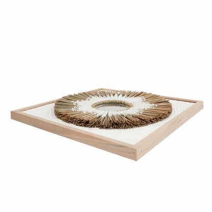 Canvas wall decoration Abena – boho decor, handwoven and handmade in Bali