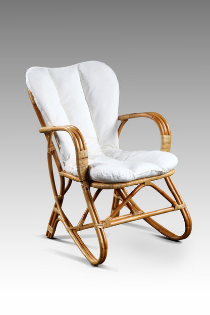 Handcrafted rattan chair – Swam, boho furniture from BaliSouk