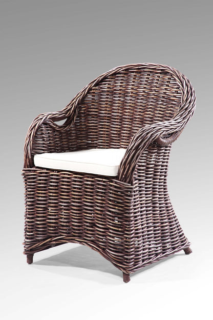 Athena armchair in natural materials – boho furniture by BaliSouk