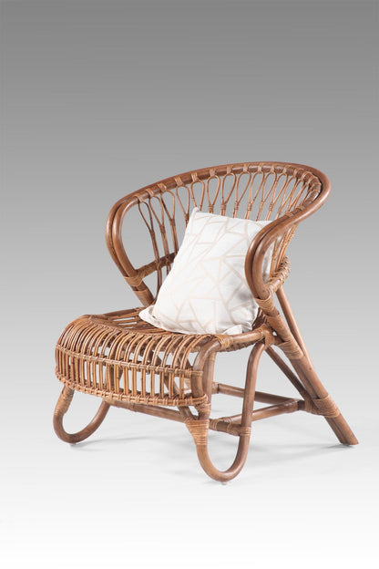 Lion chair in natural materials – boho furniture by BaliSouk