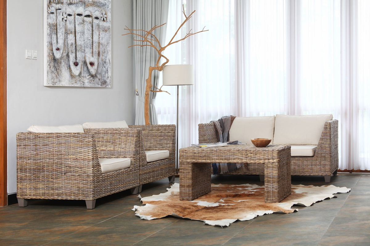 Rattan living set Mara – boho furniture handcrafted in Bali by BaliSouk
