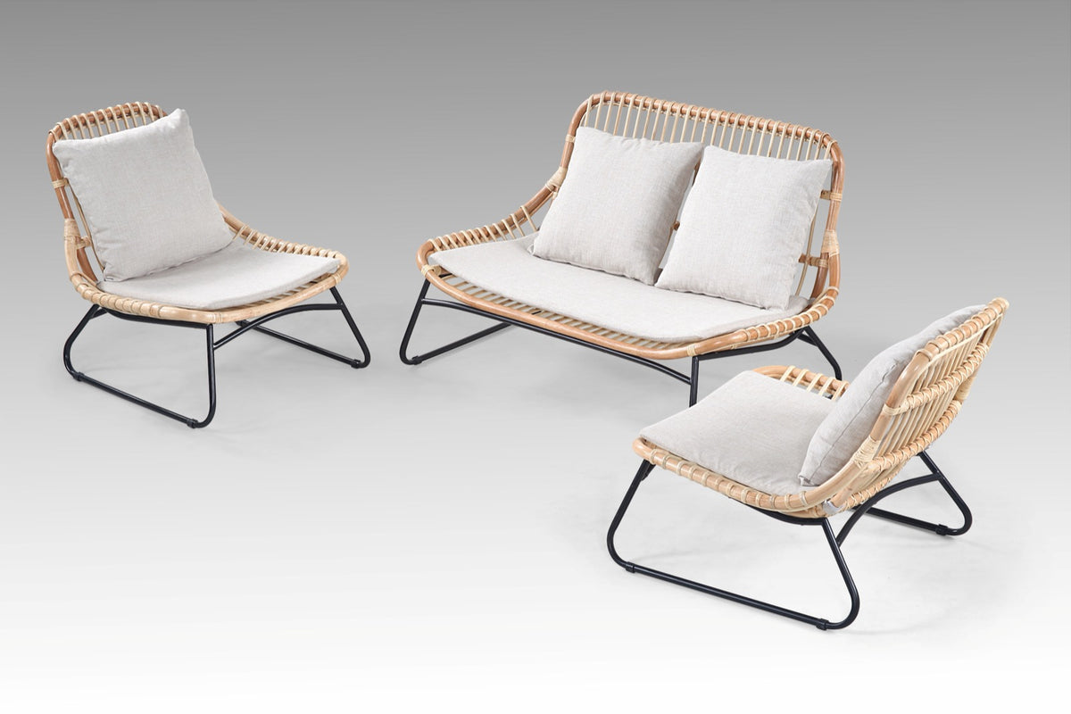 Handmade rattan sofa – the Mario, boho furniture made in Bali