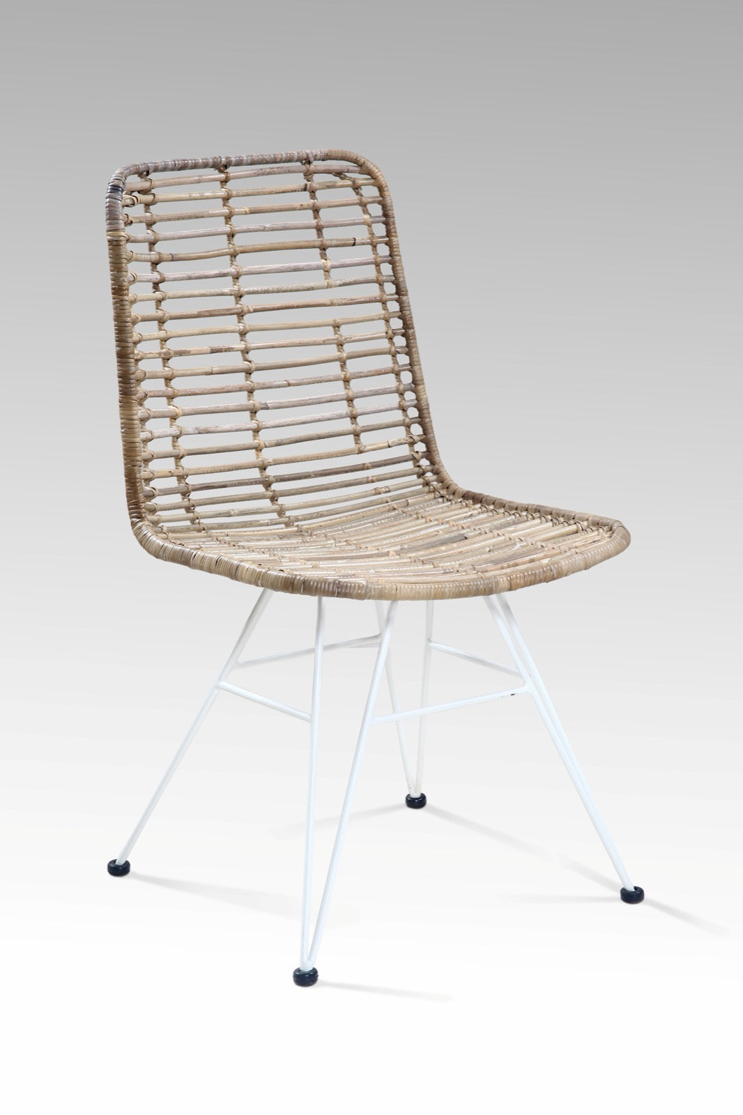 Rattan dining chair – York, natural natural materials in boho style