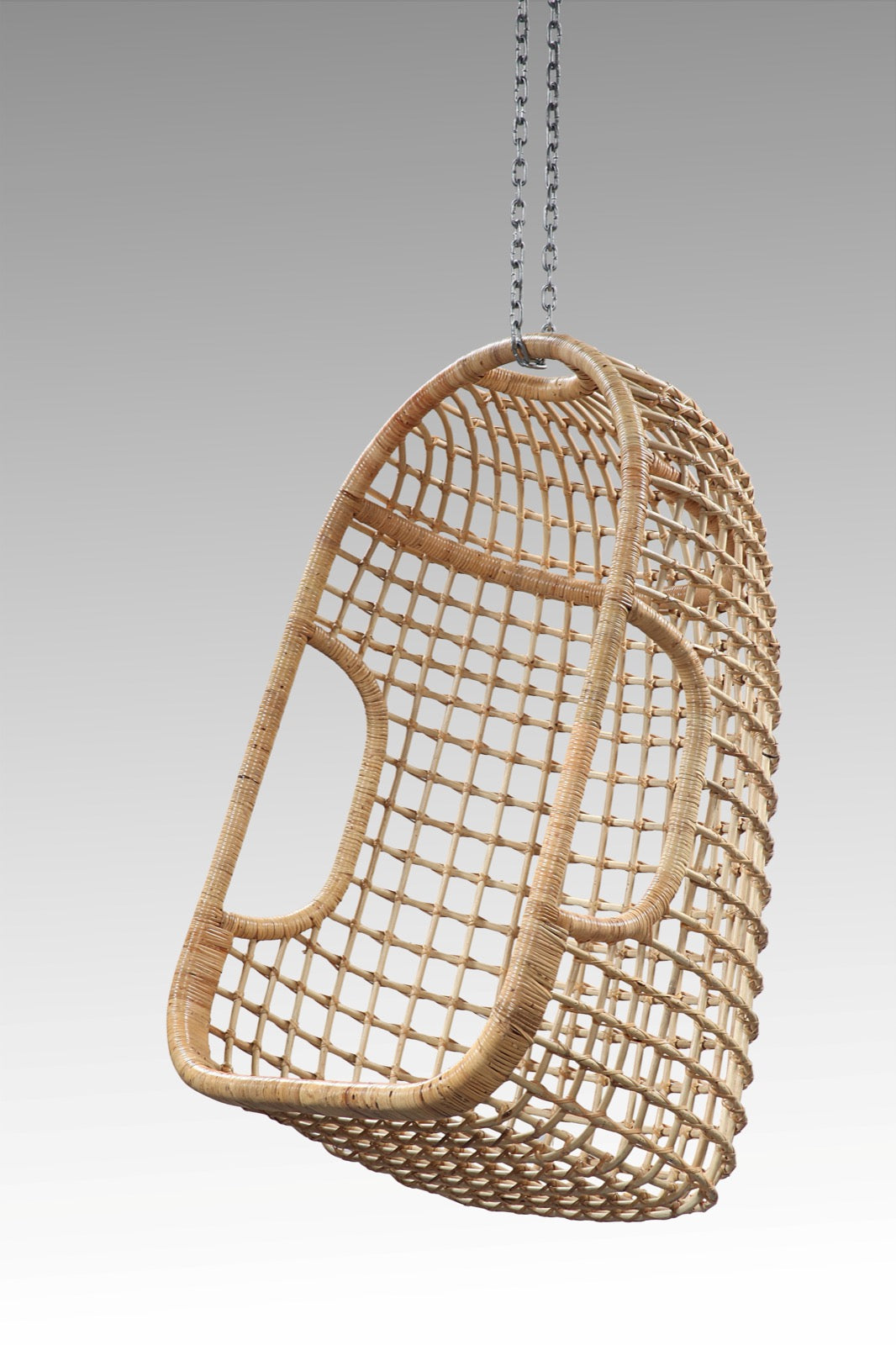 Rattan hanging chair Solange – boho furniture handcrafted in Bali by BaliSouk