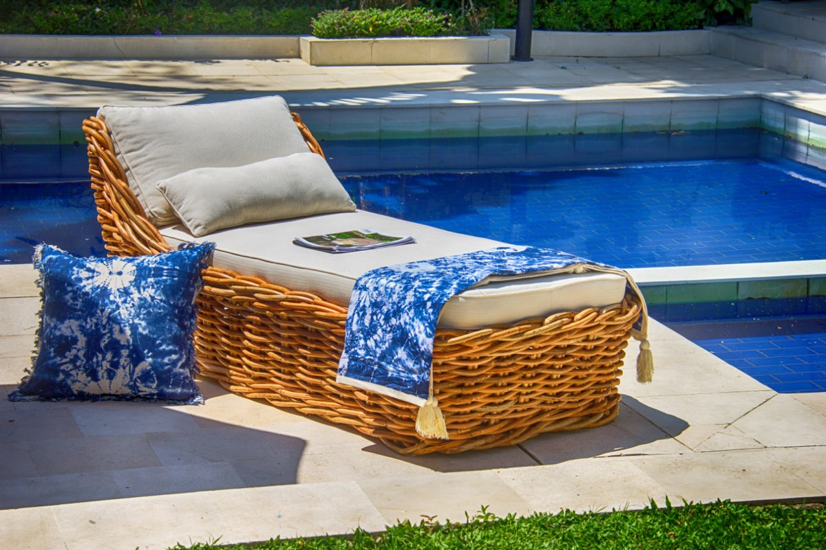 Handcrafted rattan lounge chair – Saint Tropez, boho furniture from BaliSouk