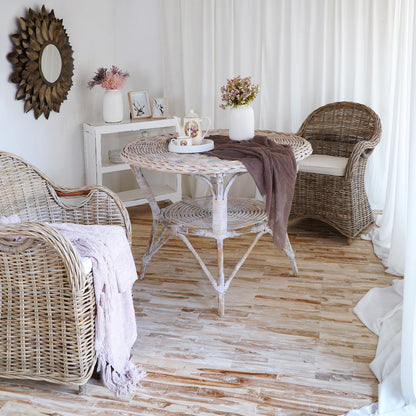 Rattan table Athena – boho furniture handcrafted in Bali by BaliSouk