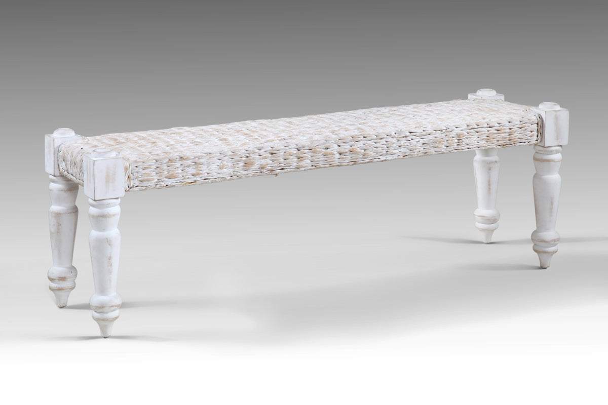 Banana bench in natural materials – handmade boho furniture from Bali