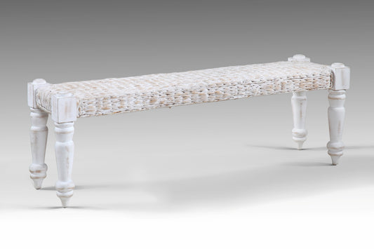 Banana bark bench, set of 2, crafted by Balinese artisans