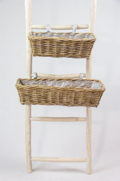 Rattan planter Balcony – boho decor, handwoven and handmade in Bali