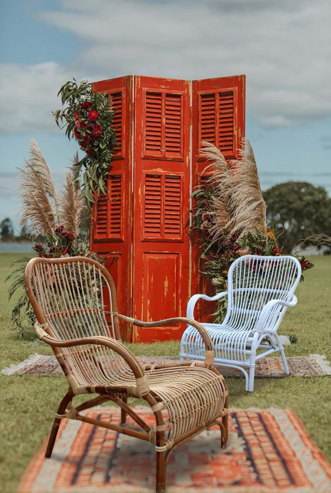 Rattan chair – Sumatra, natural natural materials in boho style