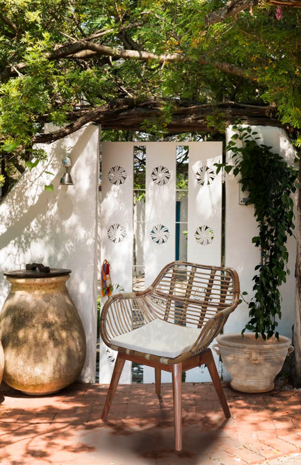Rattan armchair Frankfurt Arm – boho furniture handcrafted in Bali by BaliSouk
