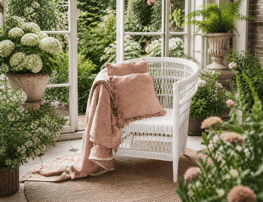Malawi Arm Chair With White Cushion