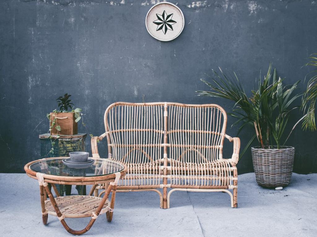 Sumatra sofa in natural materials – handmade boho furniture from Bali