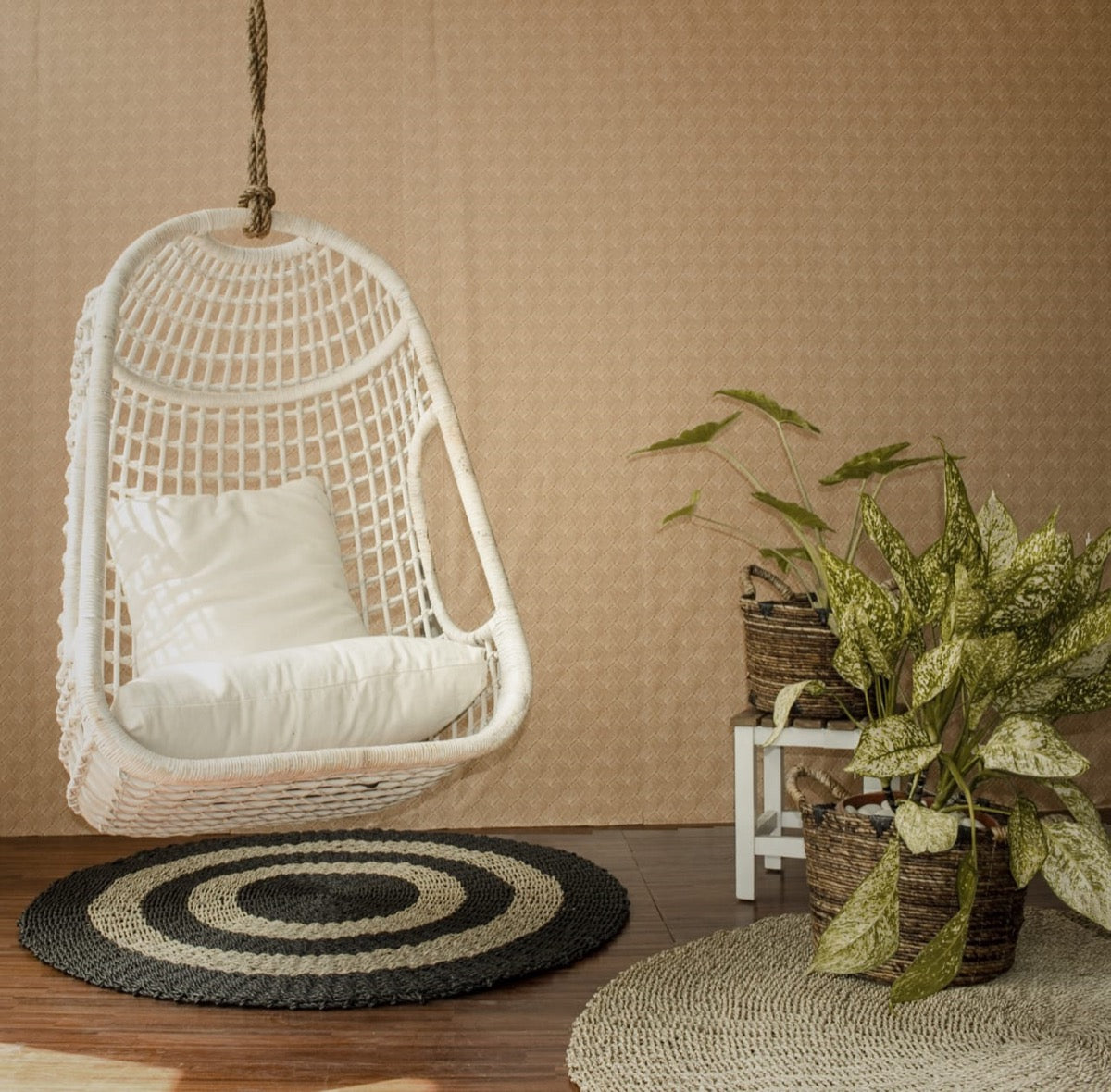 Solange Hanging Chair With Rope And Without Cushion