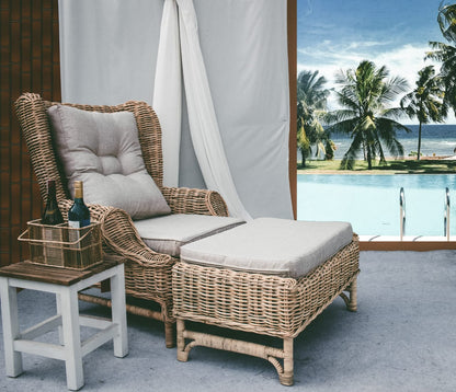 Orensel chair, boho furniture handmade by Balinese artisans