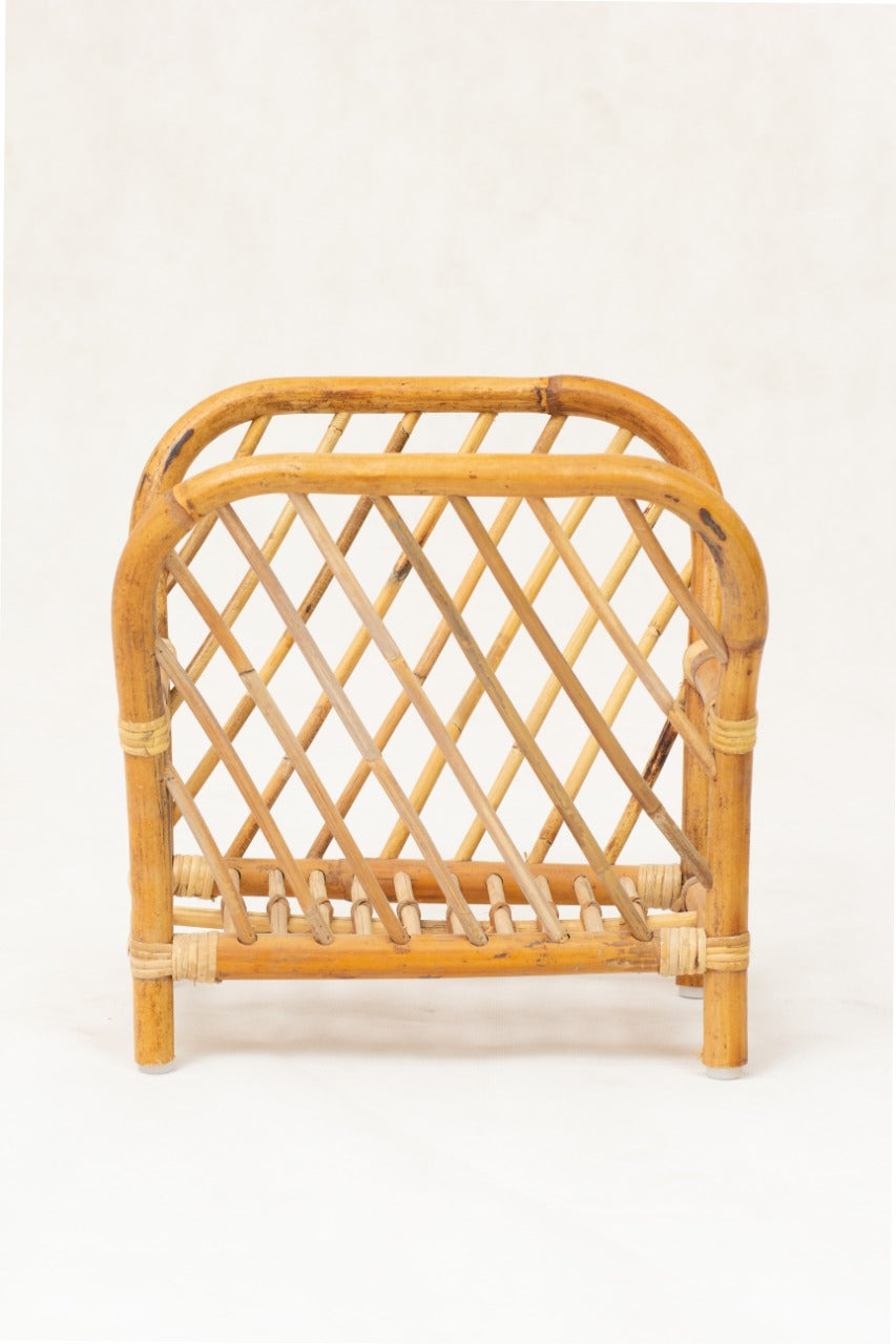 Rattan magazine holder – Kamile, natural natural materials in boho style