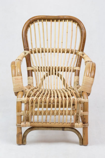 Rattan chair Sumatra Junior – boho furniture, handwoven and handmade in Bali