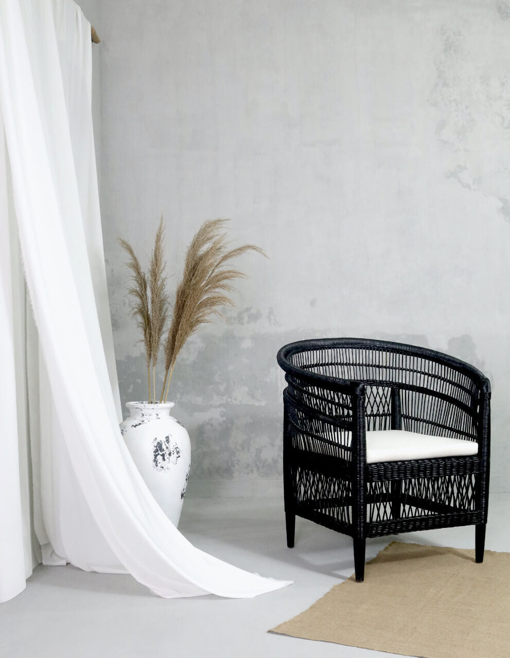 Malawi Armchair With White Cushion – Set of 2