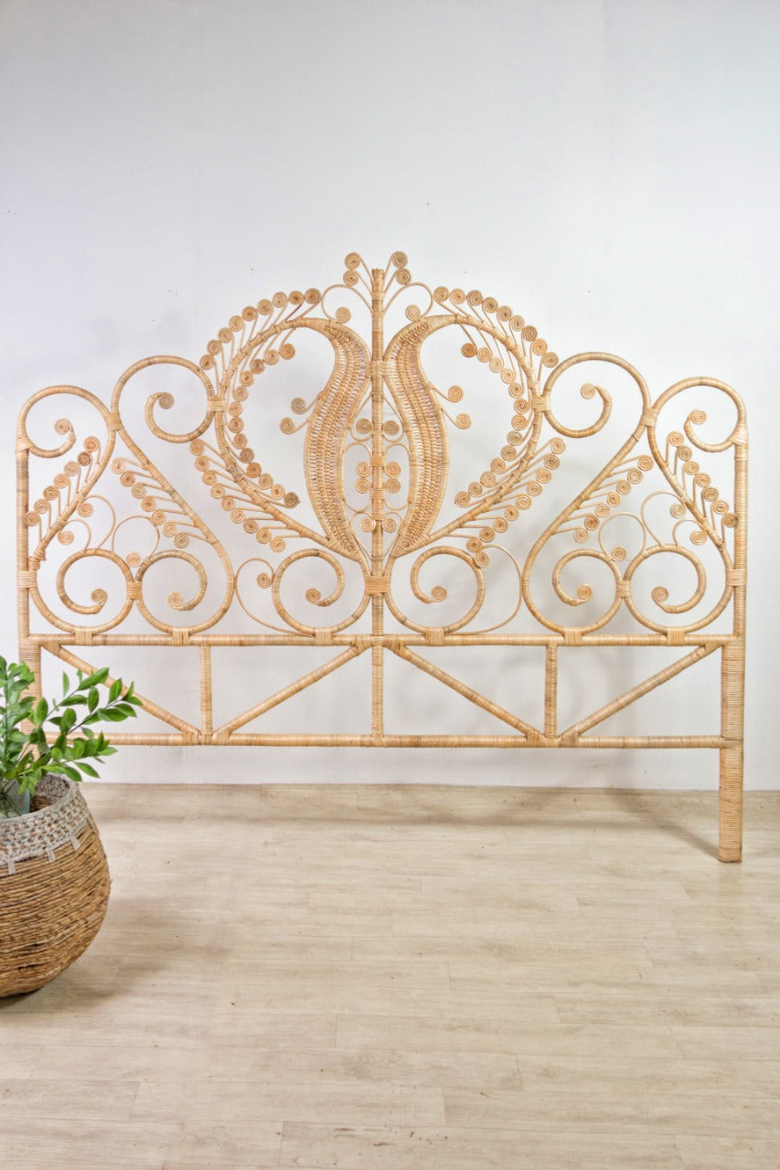 Peacock Only headboard by BaliSouk – boho furniture made in Bali