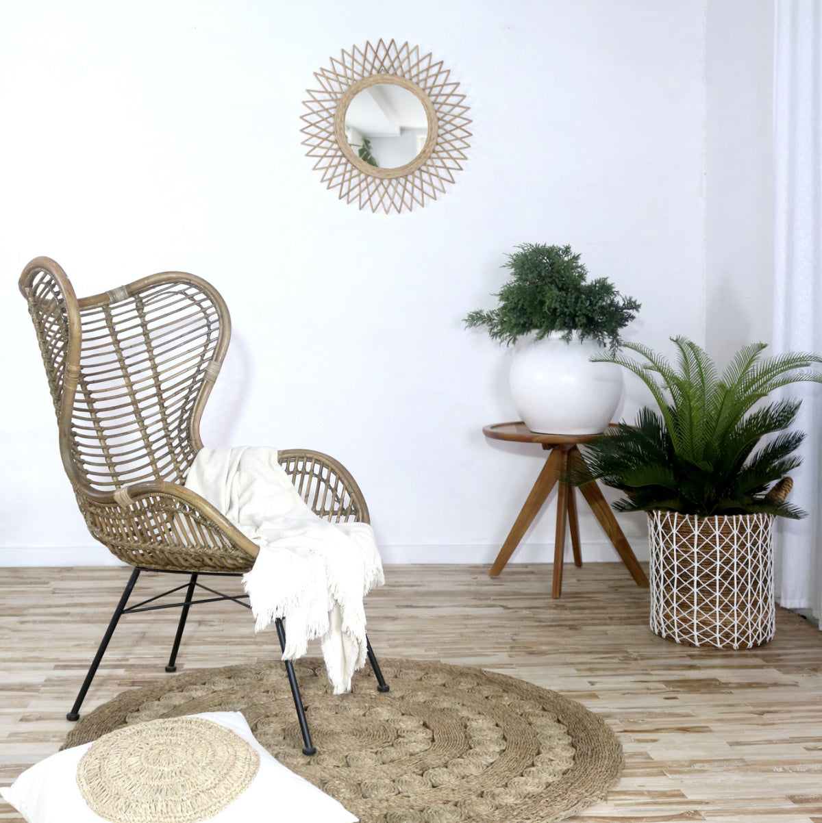Wing Chair Without Cushion - Knock Down