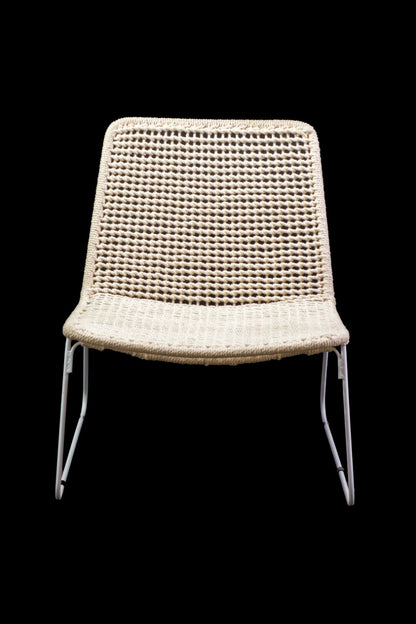 Cotton chair Sritino Gooni – boho furniture, handwoven and handmade in Bali
