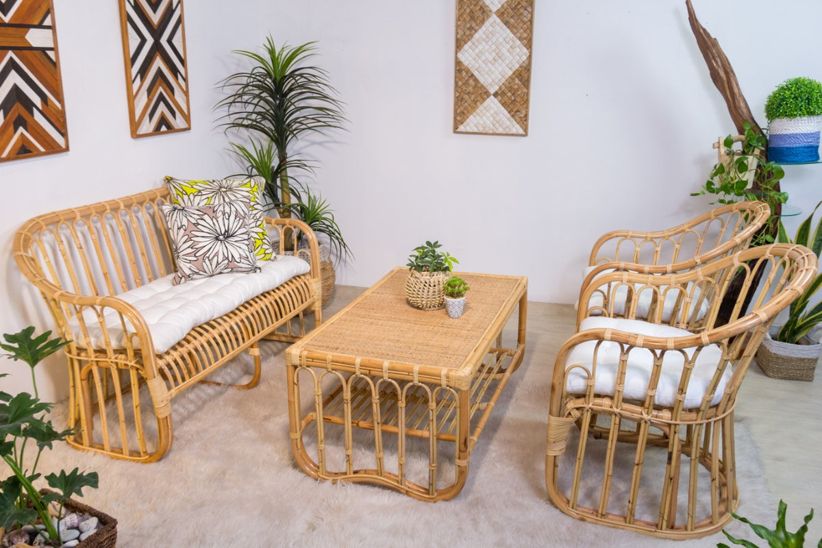 The Tyas sofa – natural materials, boho furniture handmade in Bali