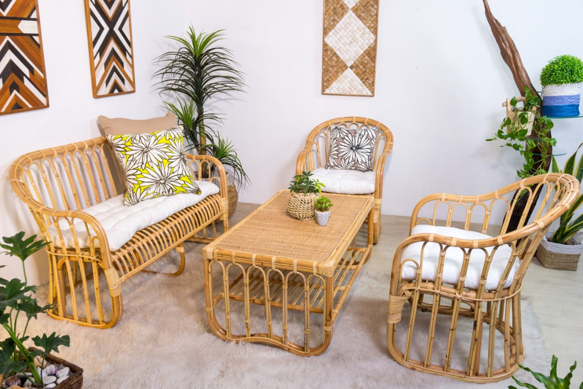 Tyas sofa in natural materials – boho furniture by BaliSouk