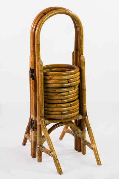 Rattan planter – Rattan Planter Set 3, natural natural materials in boho style