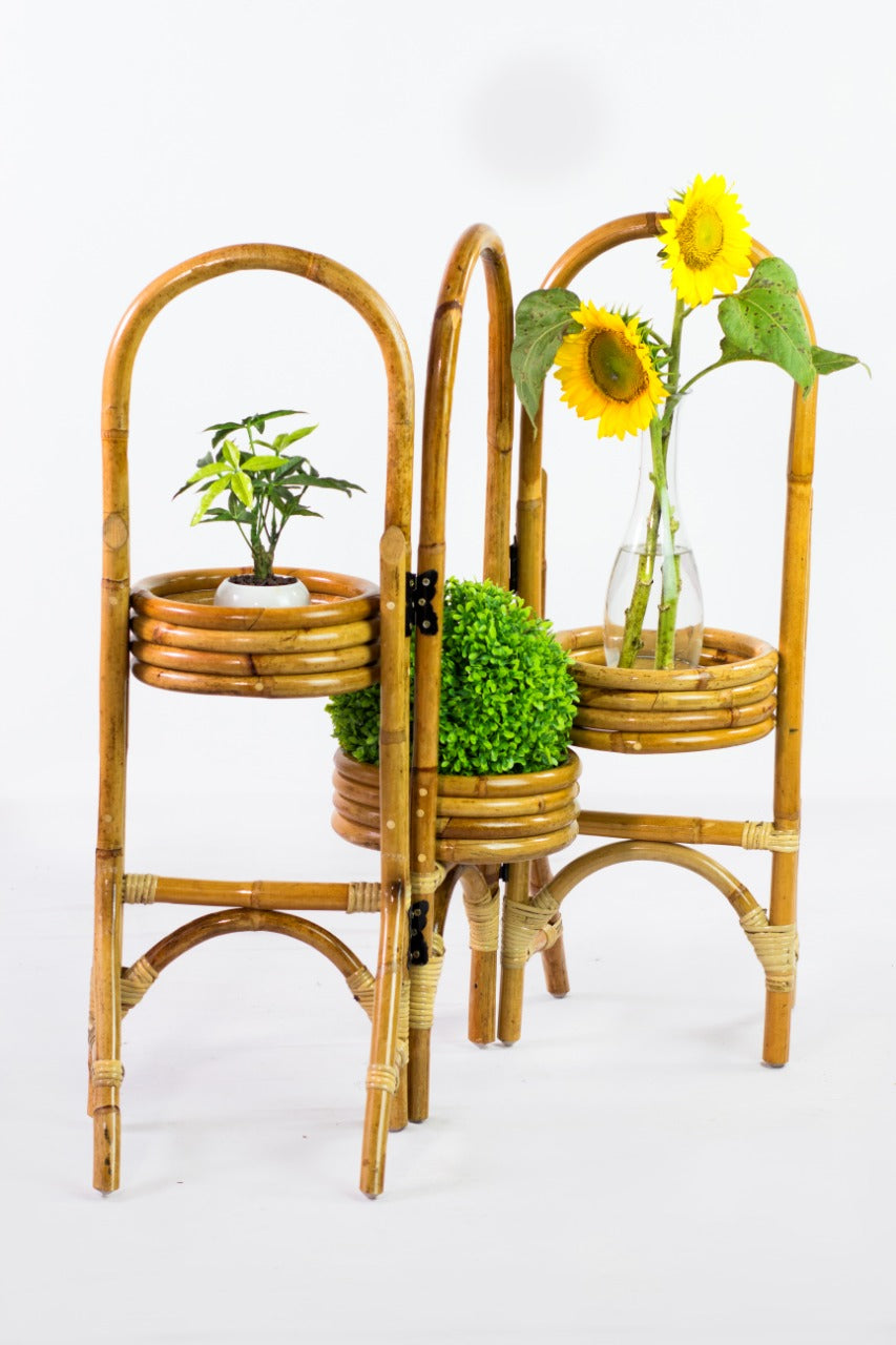 Handcrafted rattan planter – Rattan Planter Set 3, boho decor from BaliSouk