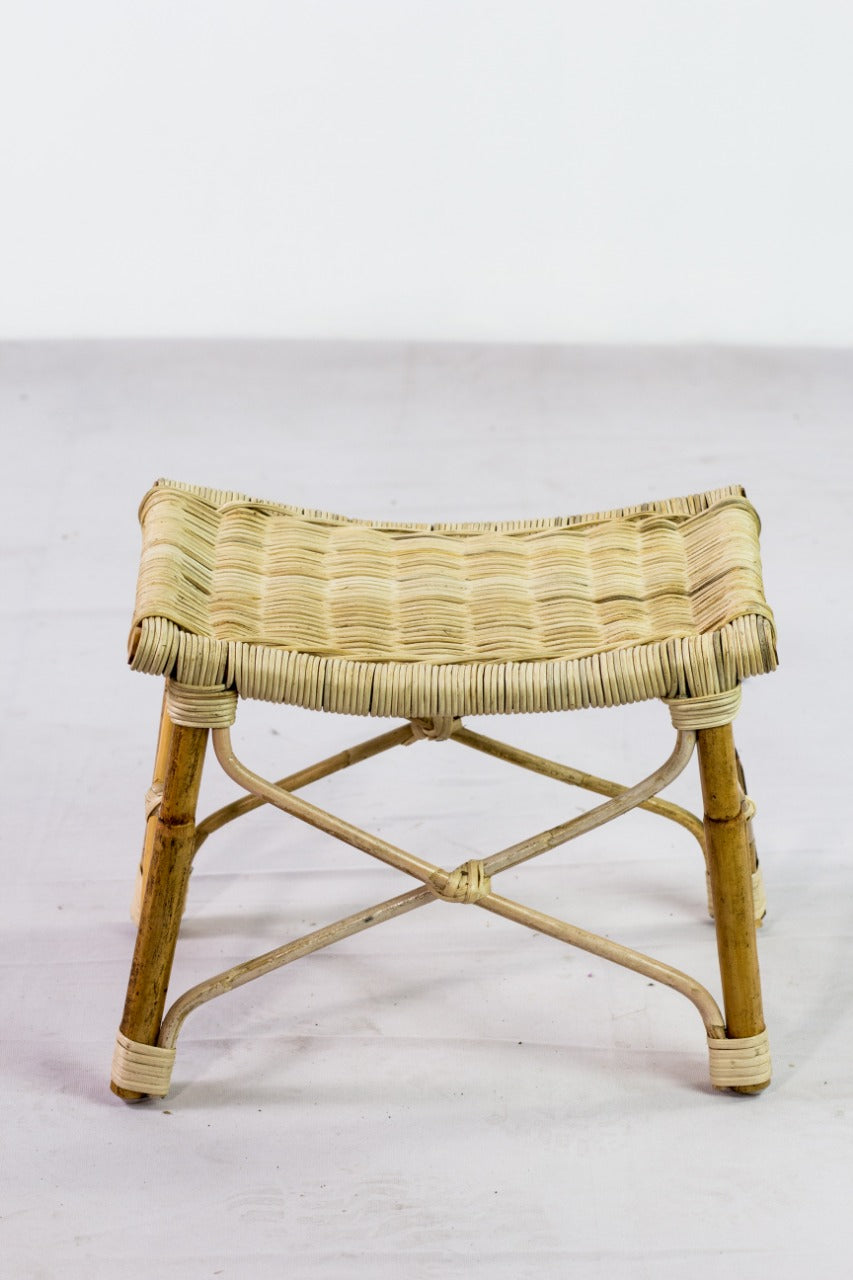 Rattan stool – Terry, natural natural materials in boho style