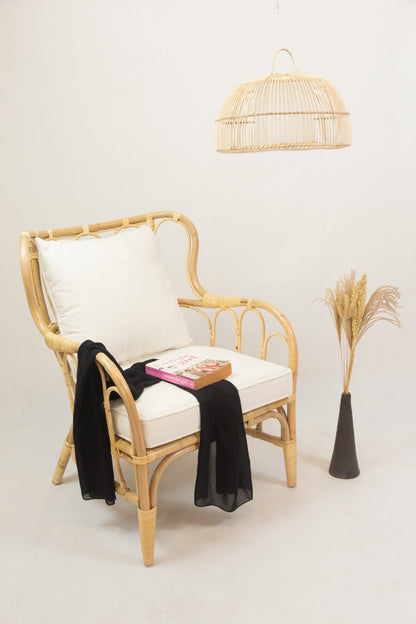 The Biyan Arm armchair – natural materials, boho furniture handmade in Bali