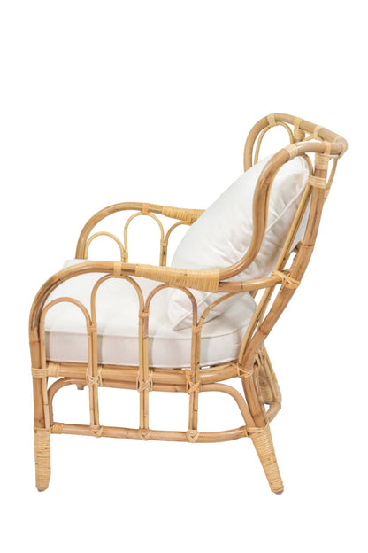 Handcrafted rattan armchair – Biyan Arm, boho furniture from BaliSouk