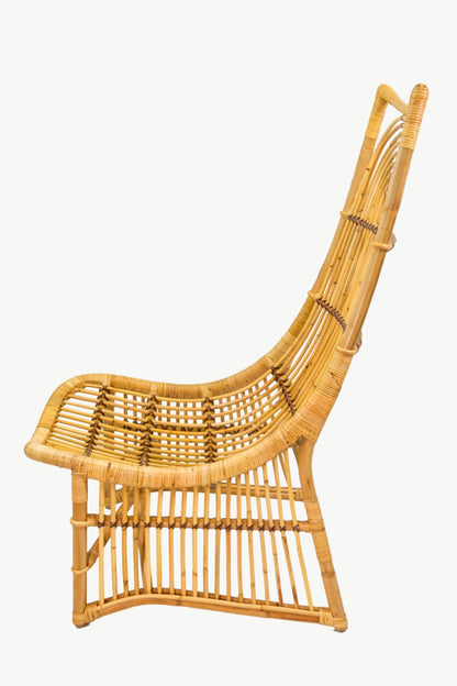 Egon Back high-back chair, boho furniture handmade by Balinese artisans