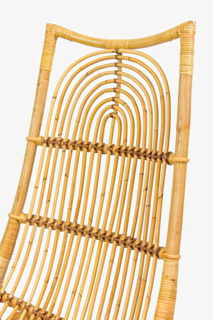 Rattan high-back chair Egon Back – handmade in Bali, boho style