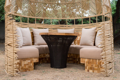 Cocoon Pod bench by BaliSouk – boho furniture made in Bali