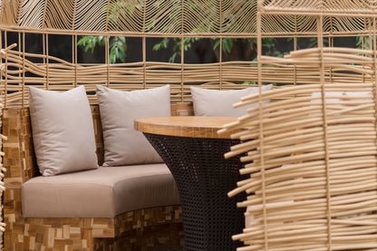 Cocoon Pod bench by BaliSouk – boho furniture made in Bali